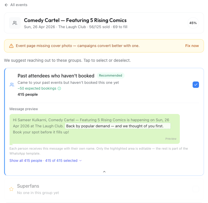 WhatsApp Campaign Segments